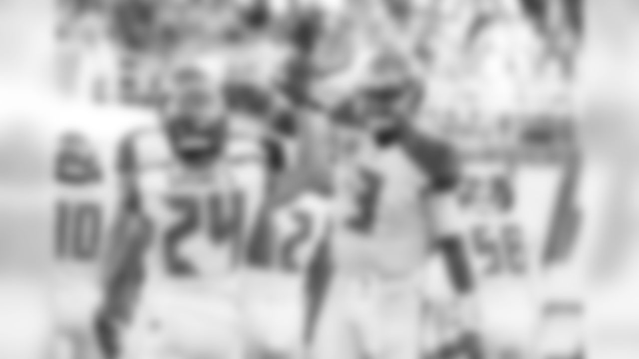 24 CB Brent Grimes and #3 QB Jameis Winston