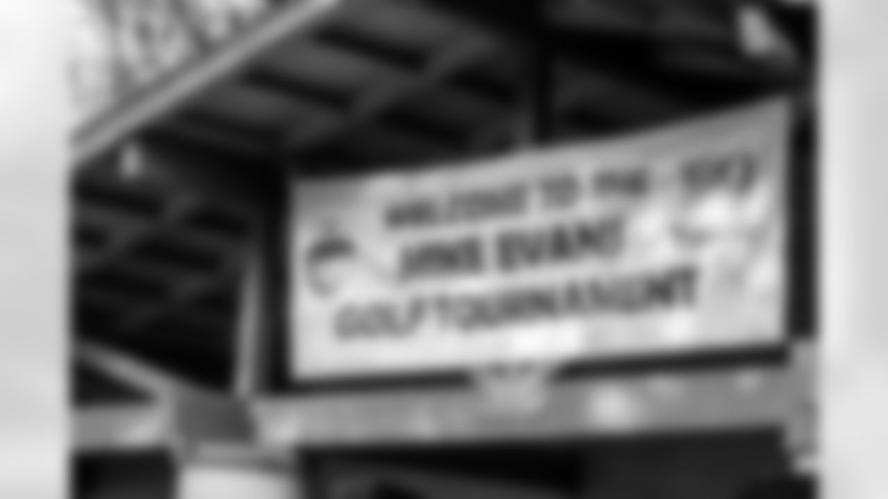 VALRICO, FL - JUNE 11, 2021 - Signage during the Mike Evans Family Foundation Celebrity Golf Tournament at River Hills Country Club. Photo By Tori Richman/Tampa Bay Buccaneers