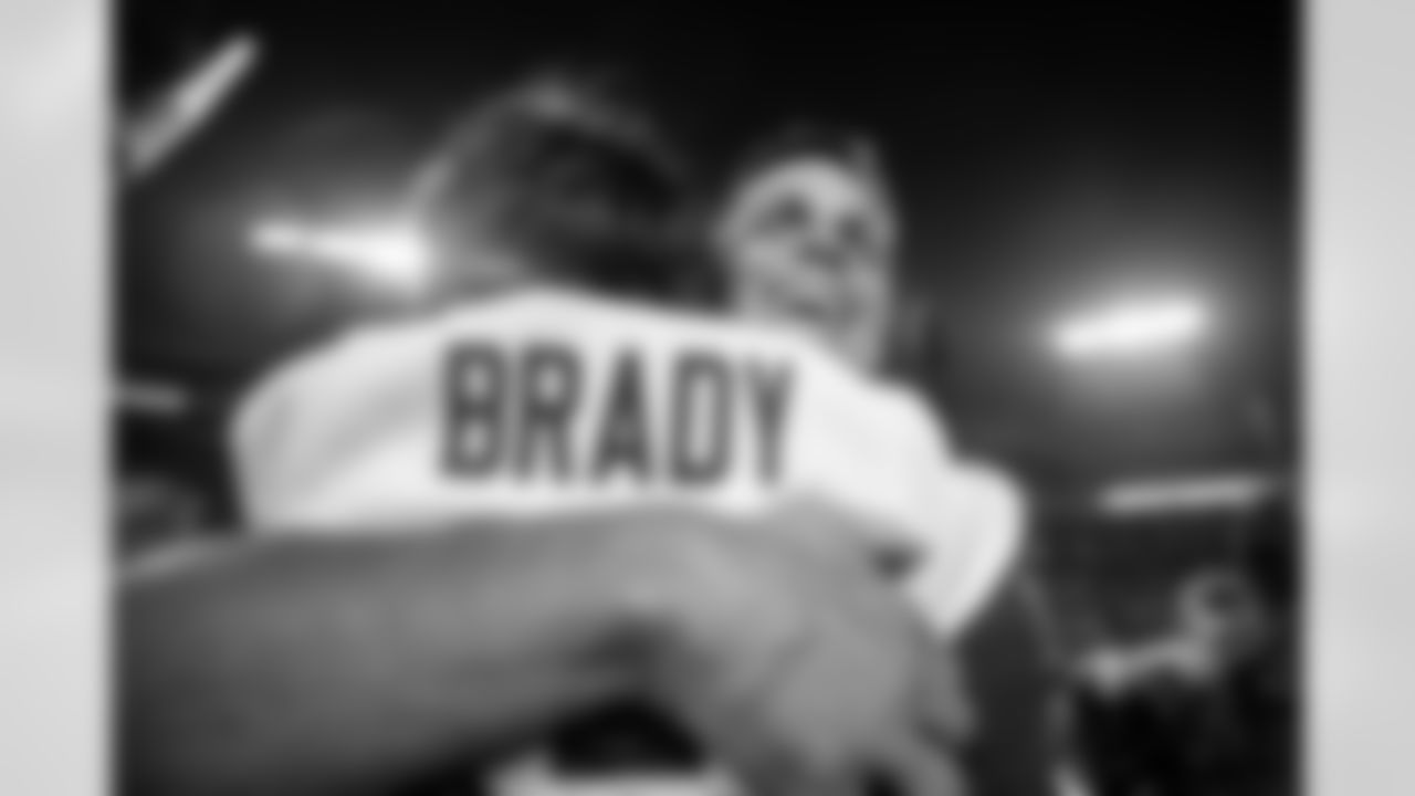 TAMPA, FL - FEBRUARY 07, 2021 - Quarterback Tom Brady #12 of the Tampa Bay Buccaneers after Super Bowl LV between the Kansas City Chiefs and Tampa Bay Buccanerers at Raymond James Stadium. The Buccaneers won the game, 31-9. Photo By Tori Richman/Tampa Bay Buccaneers