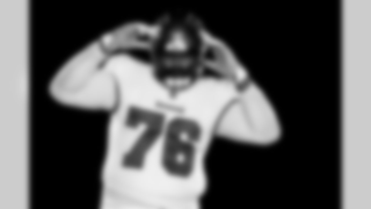 TAMPA, FL - June 07, 2021 - Offensive Tackle Donovan Smith #76 of the Tampa Bay Buccaneers during 2021 Asset Shoot. Photo By Kyle Zedaker/Tampa Bay Buccaneers