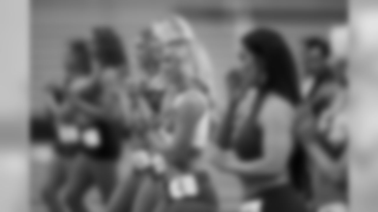 TAMPA, FLORIDA - MARCH 30, 2019: Tampa Bay Buccaneers Cheerleaders Auditions at the AdventHealth Training Center Indoor Facility. (Photo by Matt May/Tampa Bay Buccaneers)