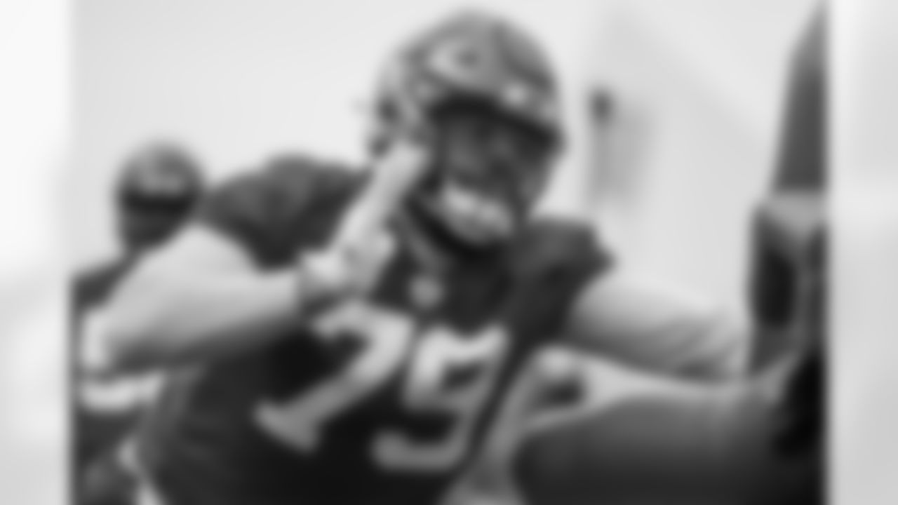 TAMPA, FL - May 25, 2022 - Defensive Lineman Patrick O'Connor #79 of the Tampa Bay Buccaneers during OTA's at AdventHealth Training Center. Photo By Kyle Zedaker/Tampa Bay Buccaneers