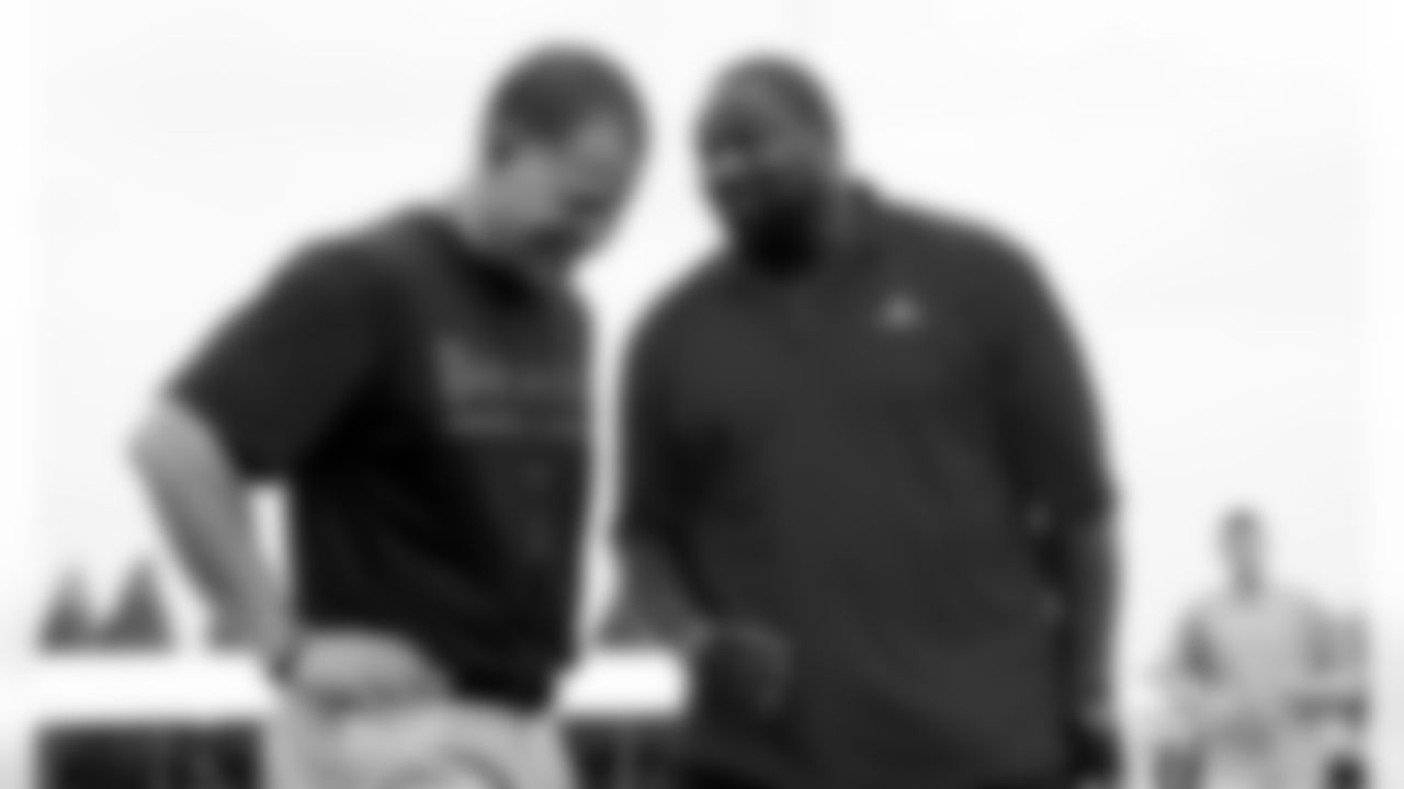 The Hall of Fame-bound defensive tackle – he gets his gold jacket a week from Saturday in Canton – was on hand for the Bucs' first day of camp Thursday, on assignment for NFL Network. Sapp provided commentary on practice while it was going on then spent several hours debating various Buccaneer issues with the rest of the NFLN crew. Upon his arrival at the practice field, Sapp was immediately serenaded by hundreds of appreciative Bucs fans in the nearby bleachers.