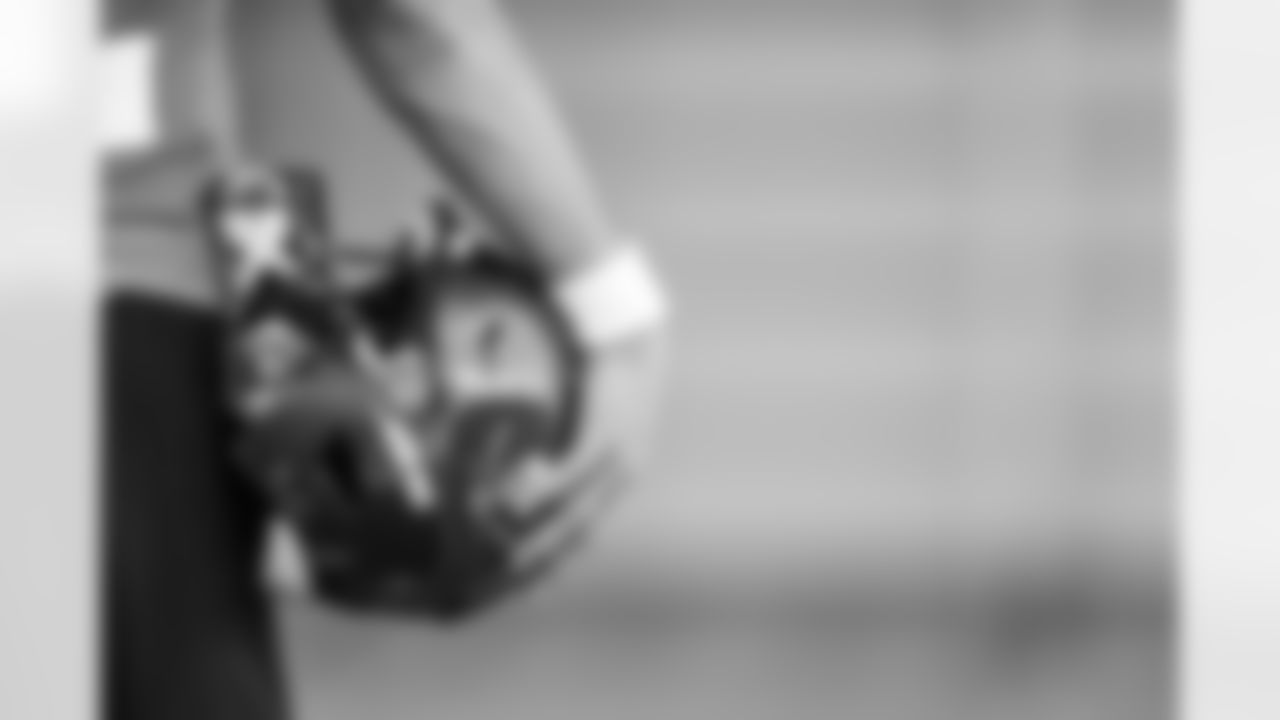 TAMPA, FL - OCTOBER 14, 2020 - Helmet during practice at AdventHealth Training Center. Photo By Kyle Zedaker/Tampa Bay Buccaneers