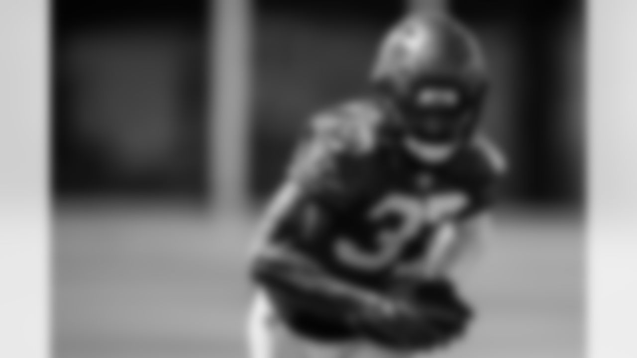 TAMPA, FL - May 31, 2023 - Cornerback Anthony Chesley #37 of the Tampa Bay Buccaneers during OTA's at AdventHealth Training Center. Photo By Kyle Zedaker/Tampa Bay Buccaneers
