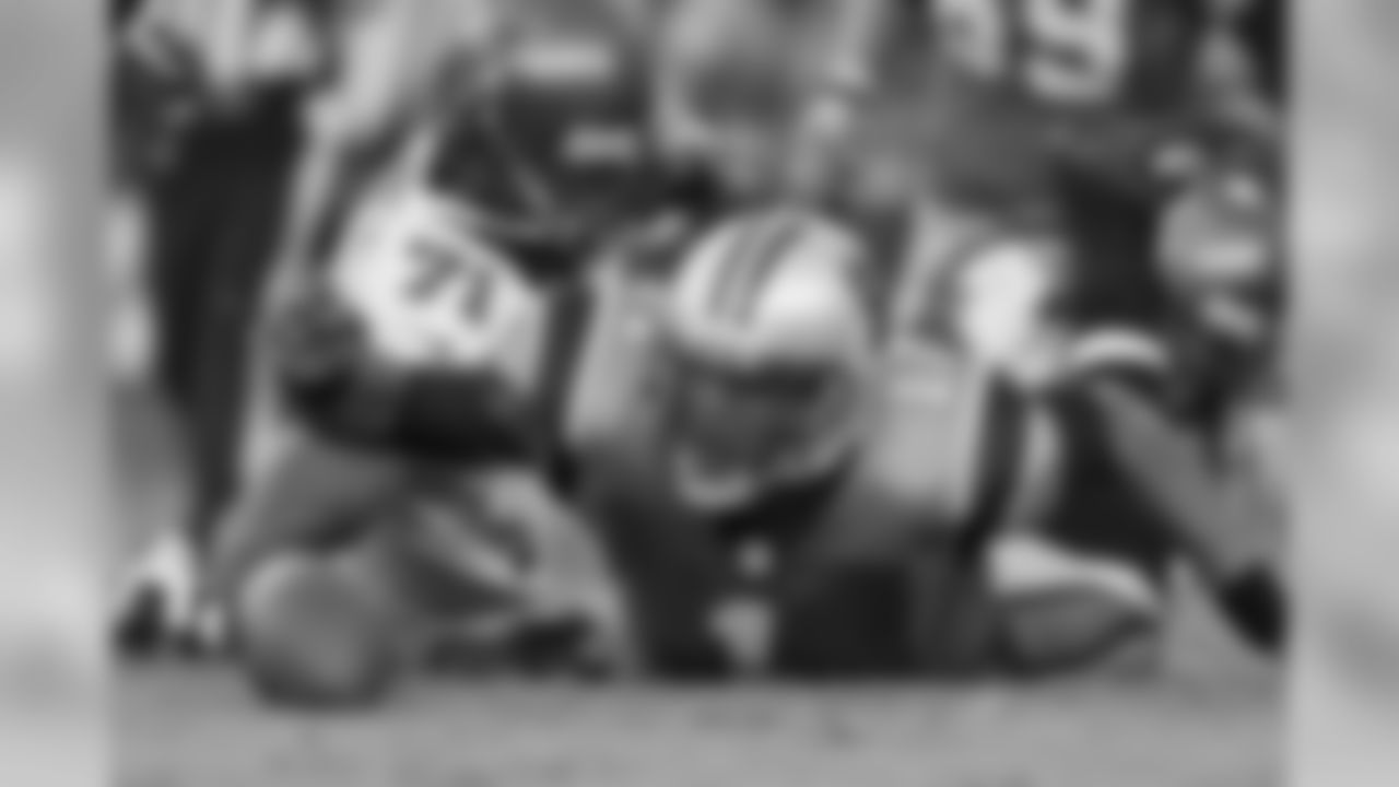 The Bucs D held Newton to 5 carries for just 4 yards. He also fumbled once, recovered by the Panthers.