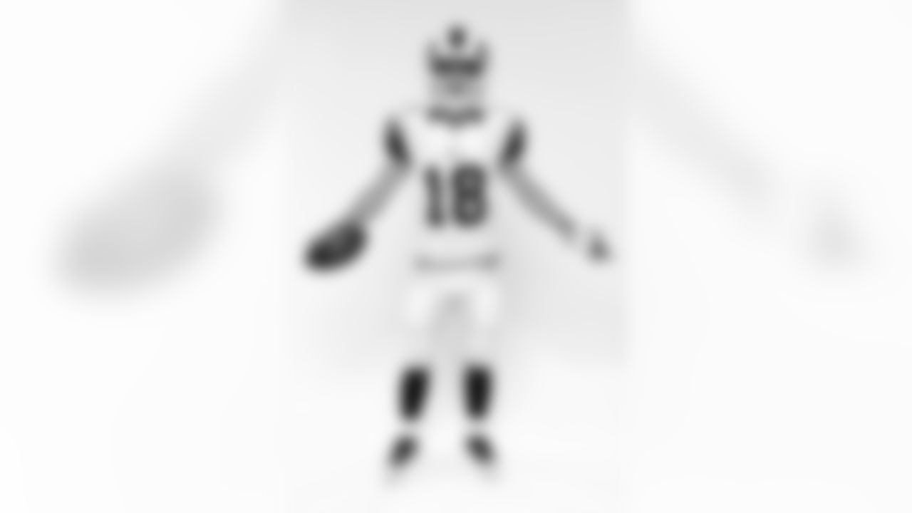Los Angeles Rams wide receiver Cooper Kupp (18) poses for a portrait during the NFLPA Rookie Premiere on Saturday, May 20, 2017 in Los Angeles. (Ben Liebenberg/NFL)