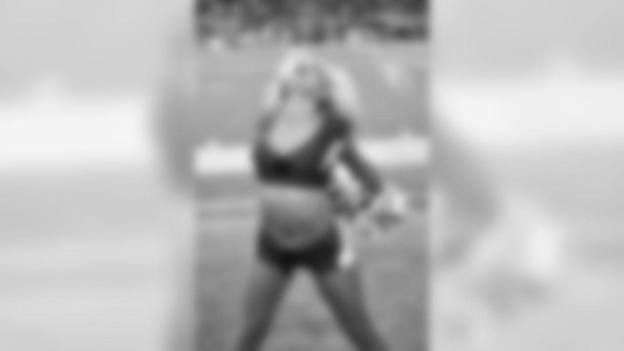 Images of Cardinals cheerleader Shelby during the 2019 season
