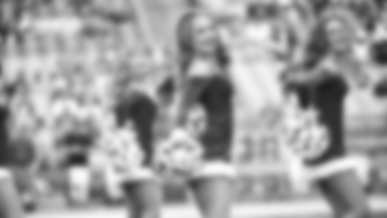 Images of Cardinals cheerleader Jacqueline during the 2018 season