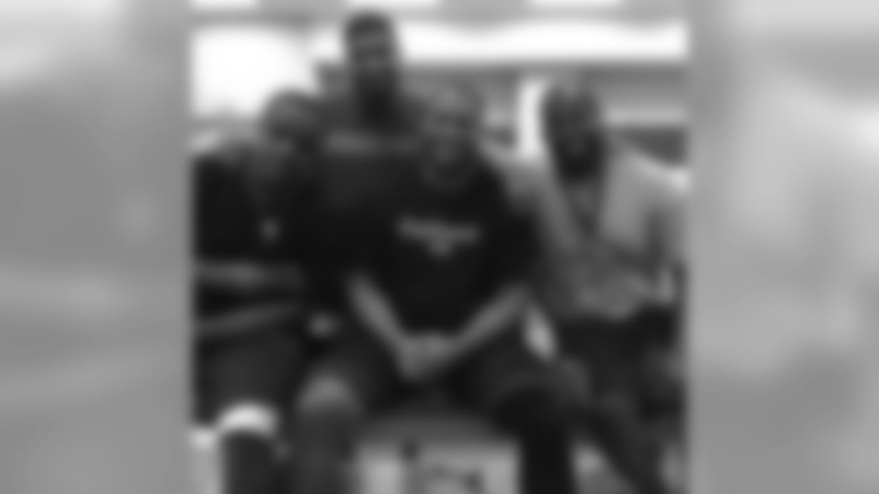 From left: DE Cory Redding, DE Calais Campbell, DT Corey Peters and DE Frostee Rucker