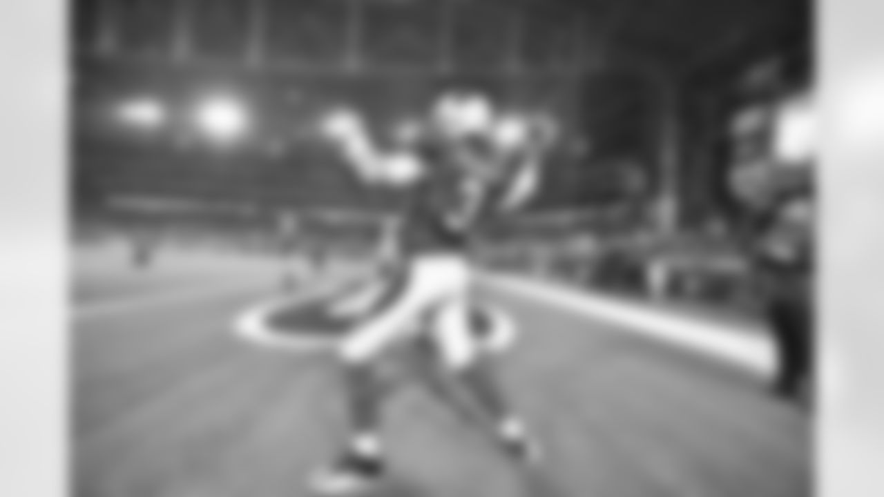 QB Carson Palmer before the playoff game against the Packers