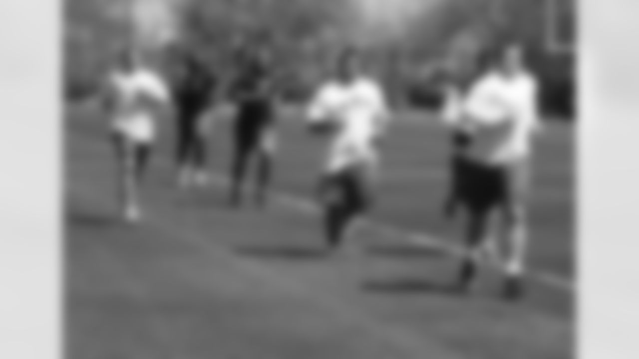 The linemen chug toward the finish line