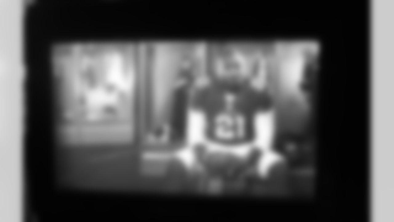 On camera with Patrick Peterson