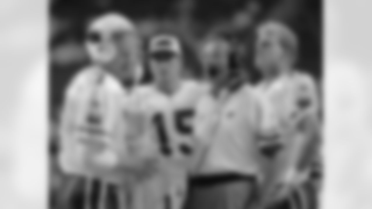 Boomer Esiason, Stoney Case, Jim Fassel and Kent Graham - 1996