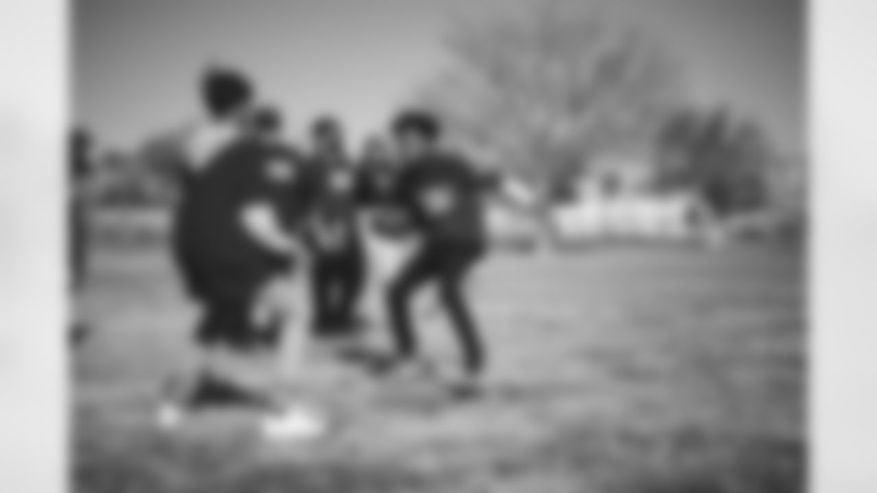 The Cardinals Youth Football Training Camp at C.J. Jorgensen Elementary School on Wednesday, Feb. 15, 2023 in Phoenix, AZ.