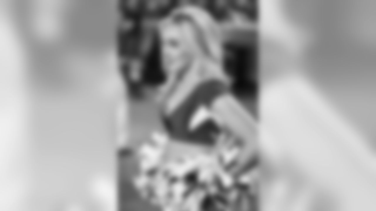 Images of Cardinals cheerleader Shelby during the 2019 season