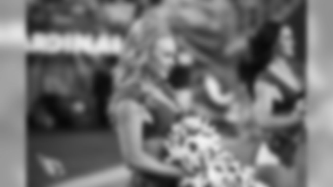 Images of Cardinals cheerleader Danielle from the 2019 season