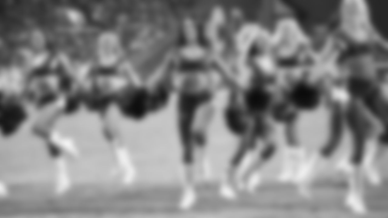 Images of Cardinals cheerleader Kelsie during the 2018 season