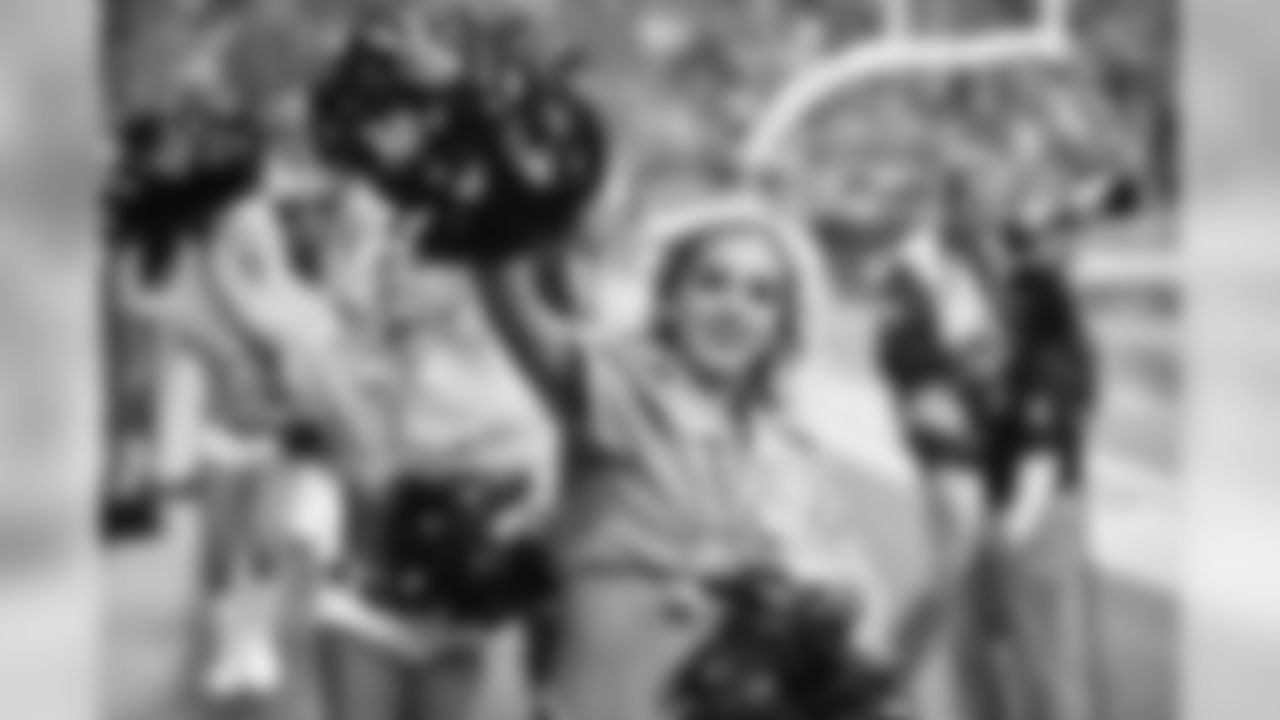 Images of Cardinals cheerleader Shelby during the 2019 season
