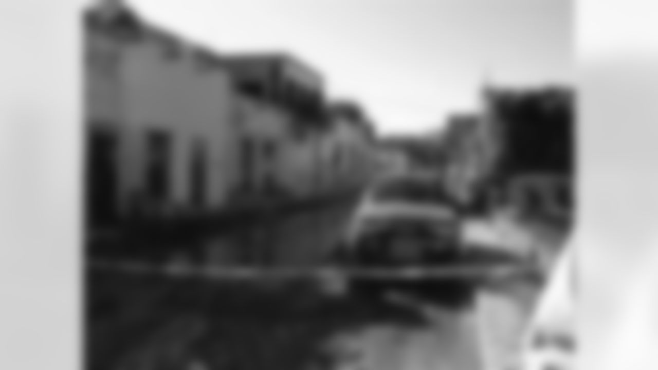 A flood-ravaged Alamos street