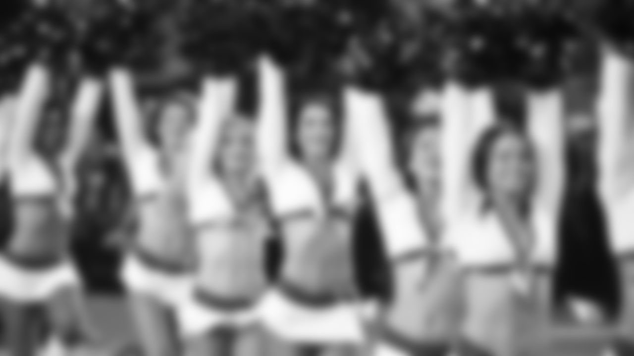 Images of Cardinals cheerleader Kelsie during the 2018 season