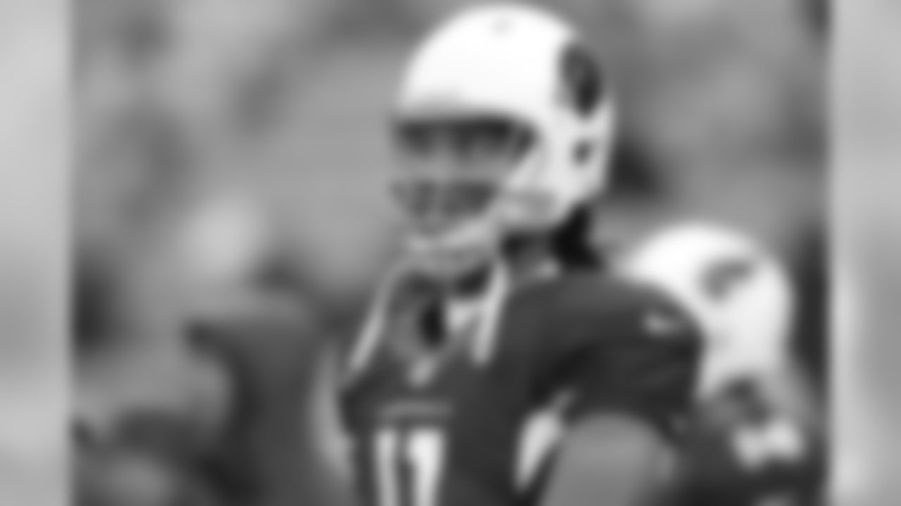 WR Larry Fitzgerald before the game