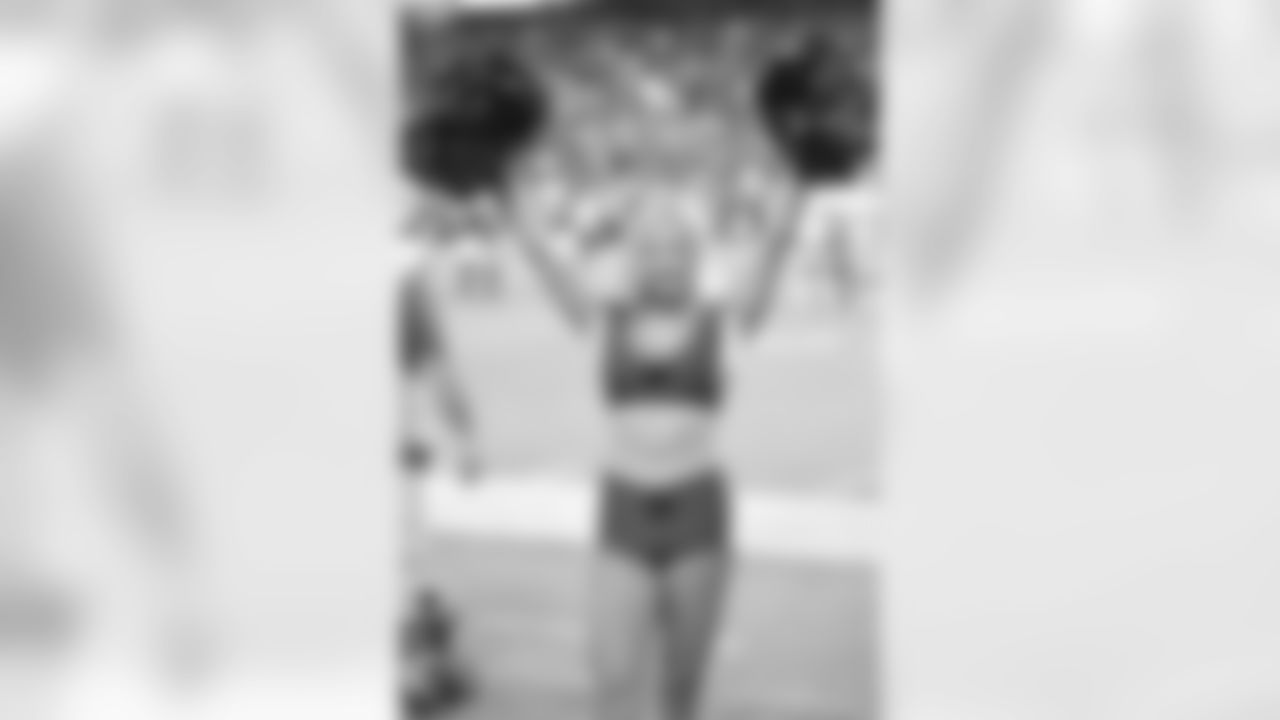 Images of Cardinals cheerleader Coley from the 2018 season