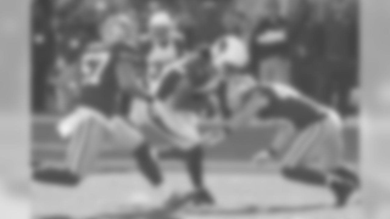 WR Larry Fitzgerald initiates contact after a catch