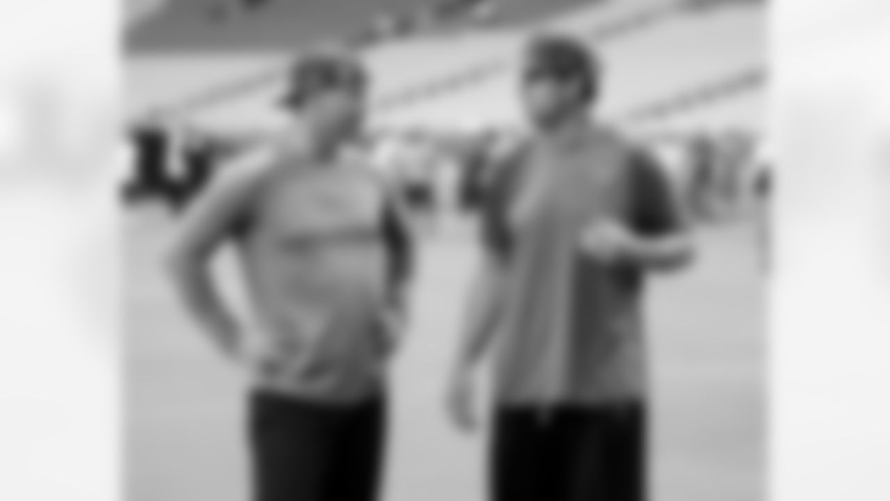 QB Drew Stanton (left) and QB Carson Palmer