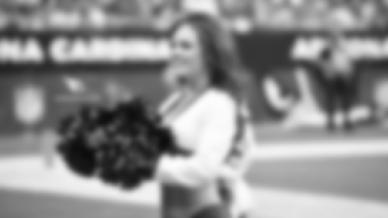 Images of Cardinals cheerleader Brittni during the 2018 season