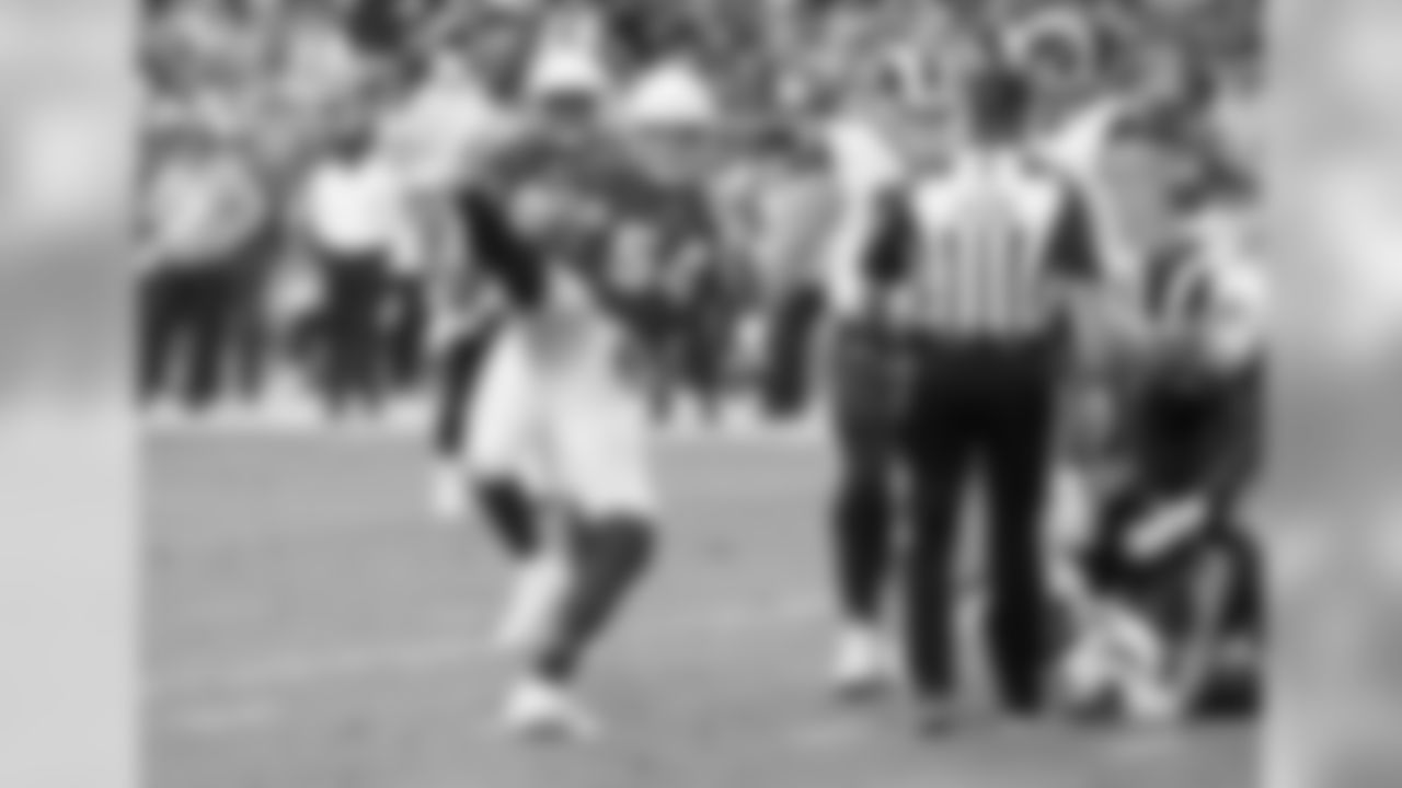 OLB Cassius Marsh celebrates his half-sack.