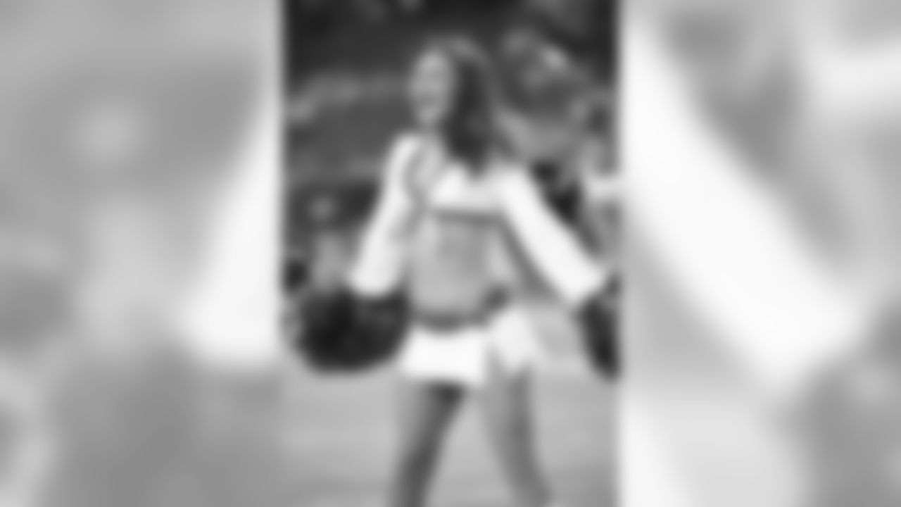 Images of the Cardinals cheerleaders during the first half of the preseason opener against the Chargers