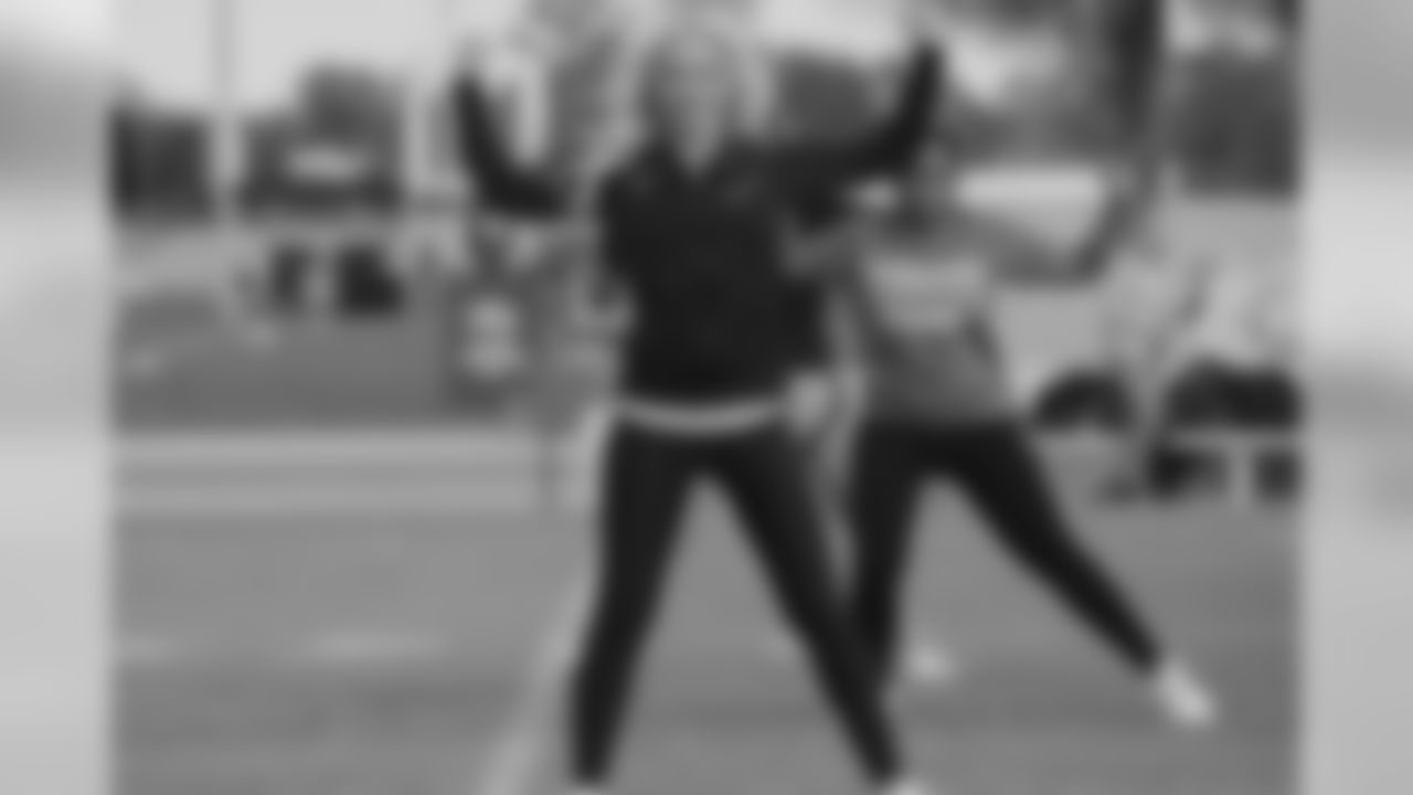 Getting to work on a cheer routine