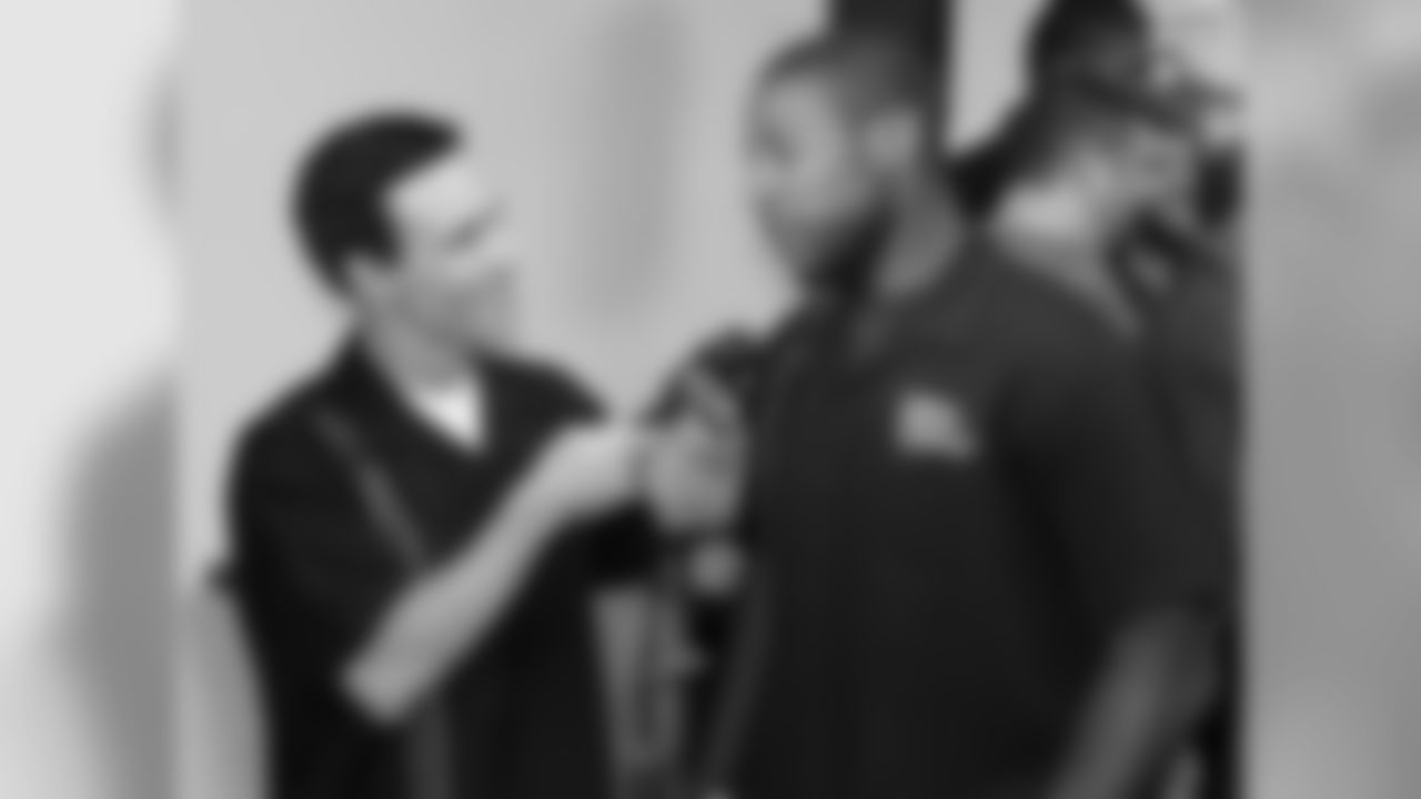 CB Patrick Peterson does a TV interview