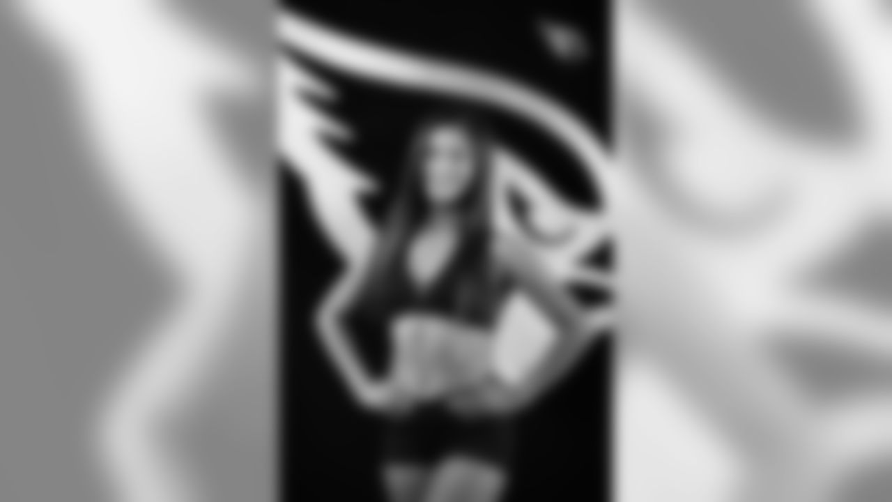 Images of Cardinals cheerleader Vanessa during the 2019 season