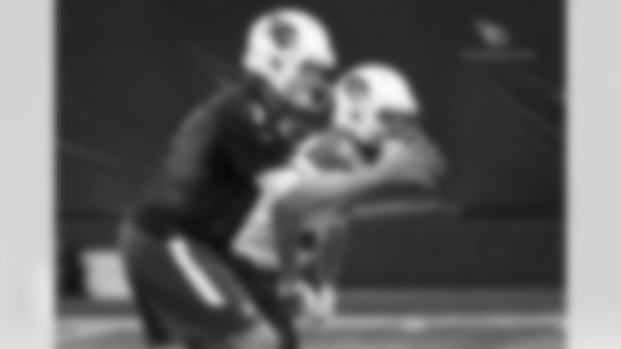 QB Blaine Gabbert (left) and RB Elijhaa Penny