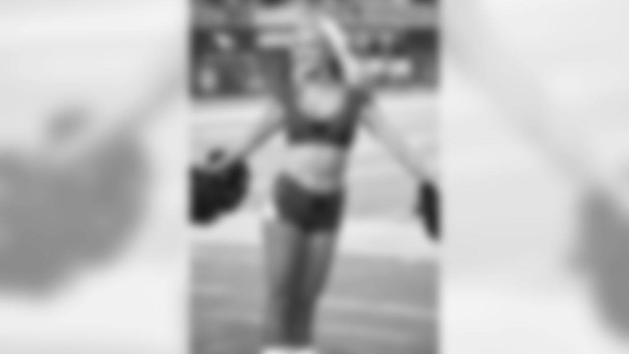 Images of Cardinals cheerleader Coley from the 2018 season