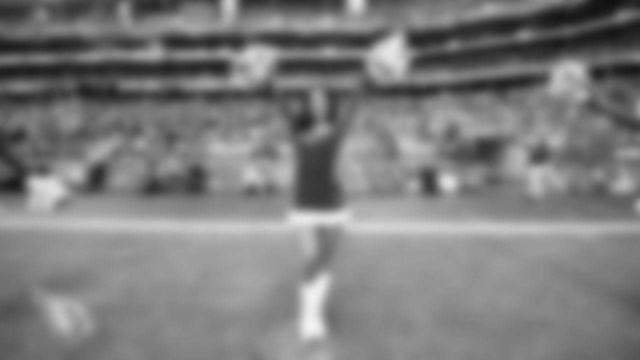 Images of Cardinals cheerleader Vanessa during the 2019 season