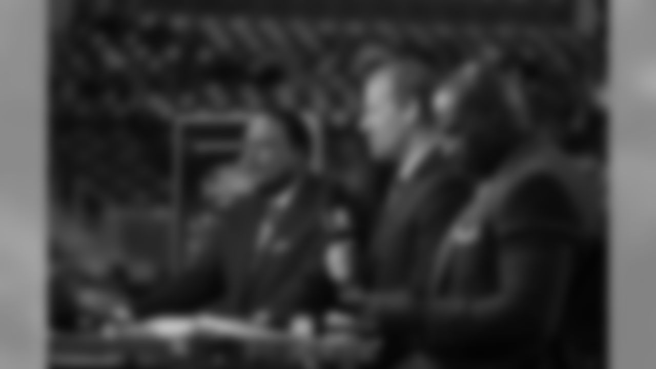 James Brown, Bill Cowher and Deion Sanders on the Thursday Night Football set