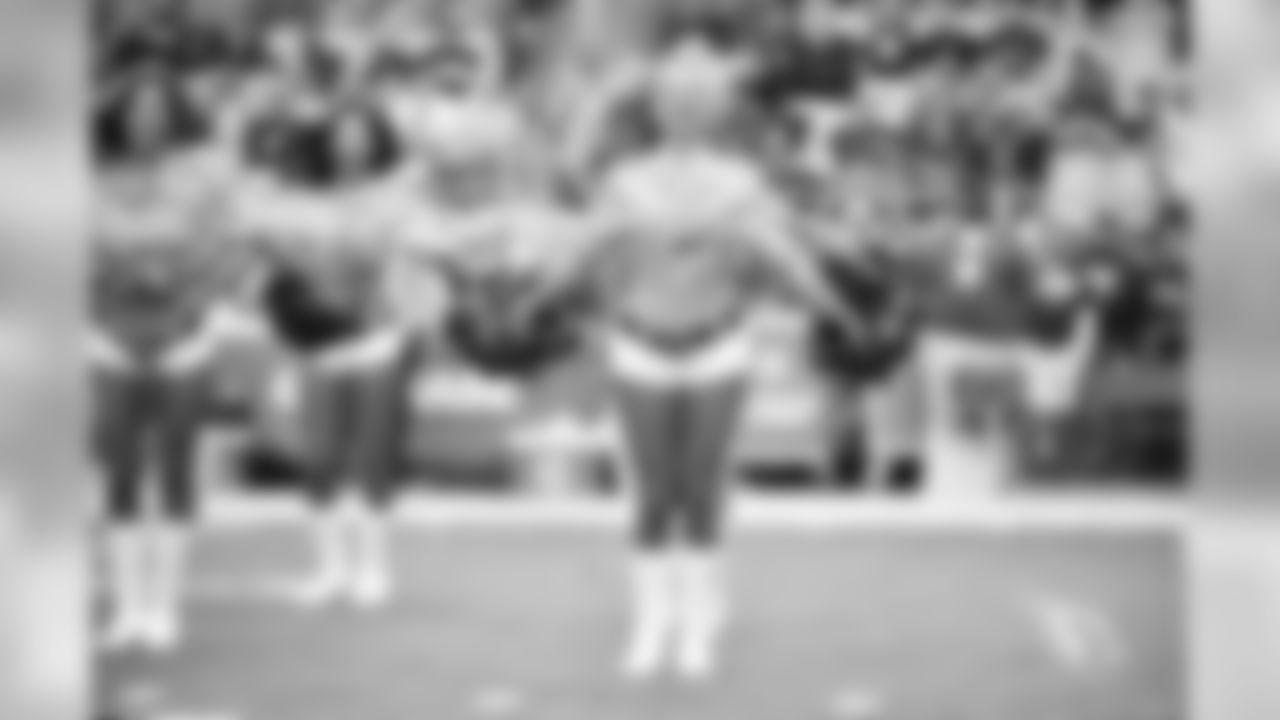 Images of Cardinals cheerleader Danielle from the 2019 season
