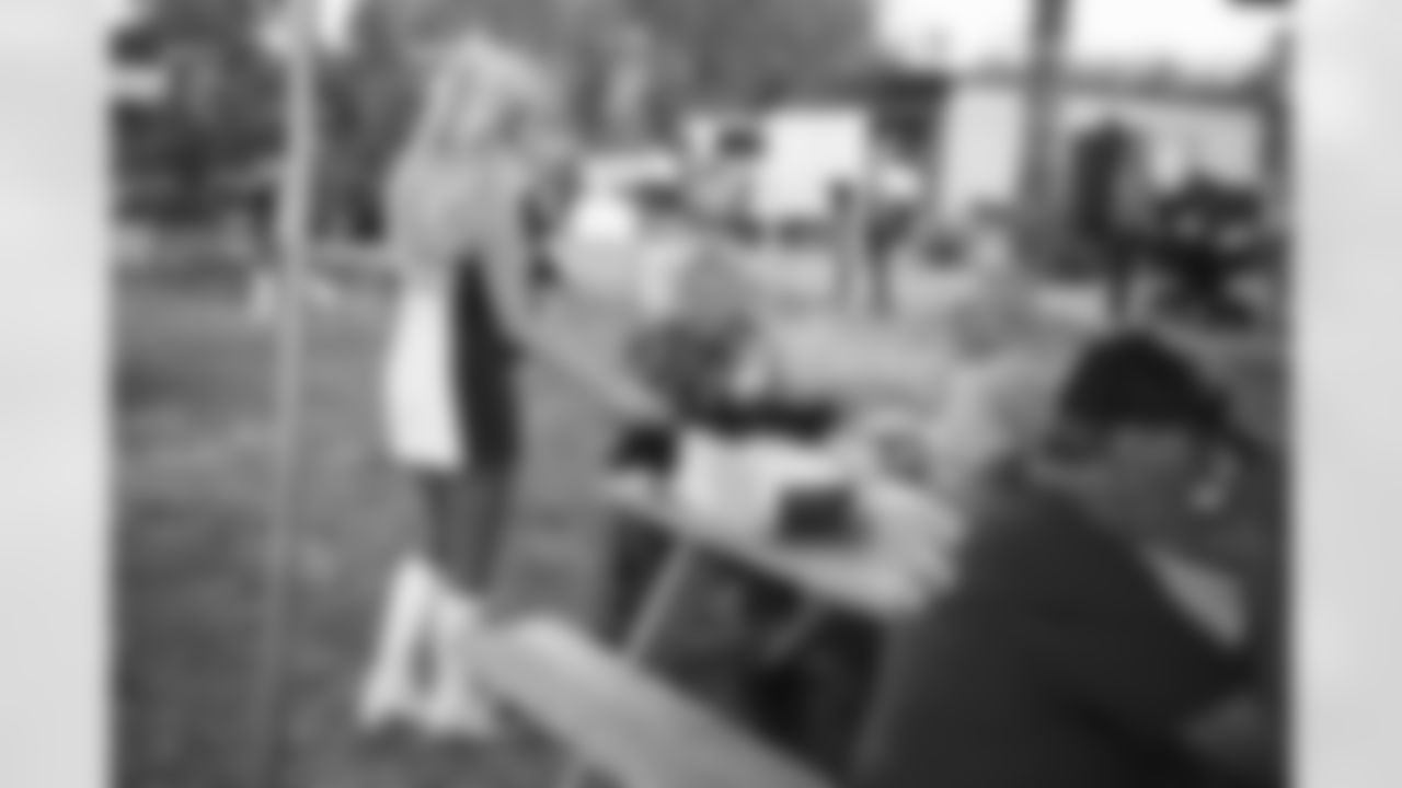 The Arizona Cardinals visit Hunkapi Farms to work with therapy horses and families with ALS on Saturday, May 13, 2023 in Scottsdale, AZ.