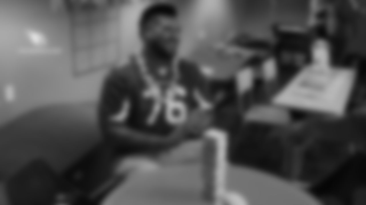 G Mike Iupati at Phoenix Children's Hospital