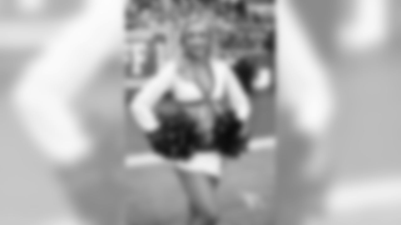 Images of Cardinals cheerleader Savannah during the 2019 season