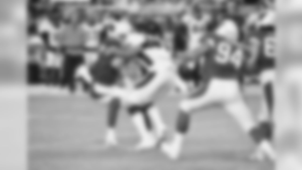 Cardinals S Zeke Turner gets to Denver quarterback Paxton Lynch