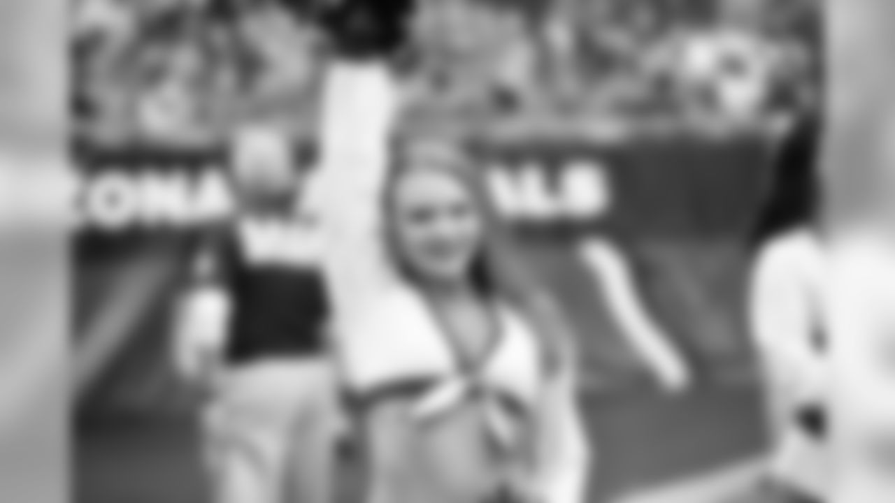 Images of Cardinals cheerleader Danielle from the 2019 season