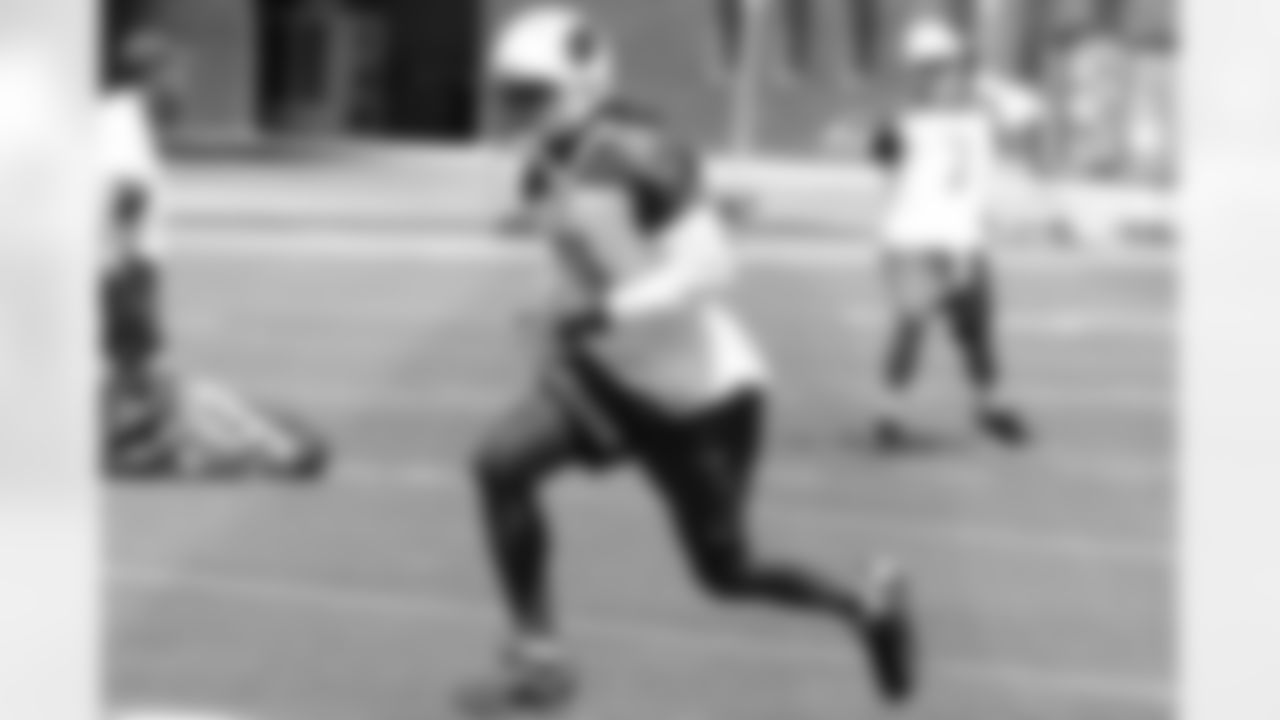 Larry Fitzgerald runs a route