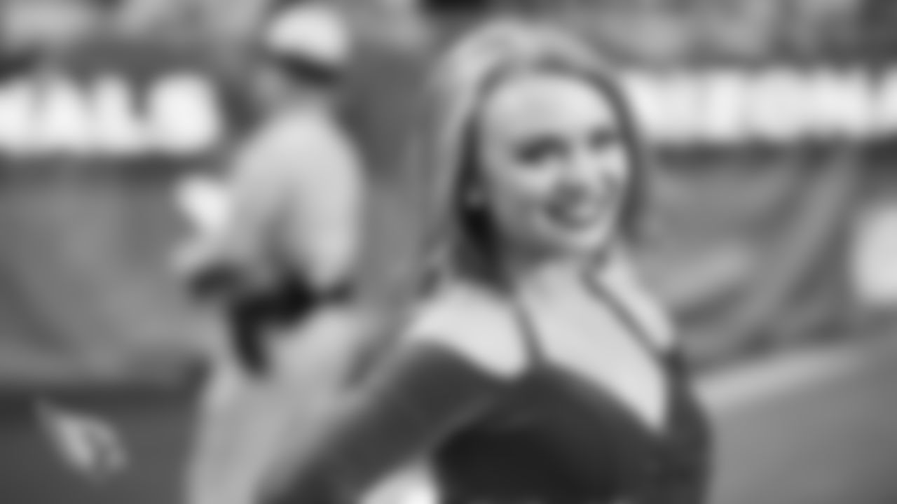 Images of Cardinals cheerleader Danielle from the 2019 season
