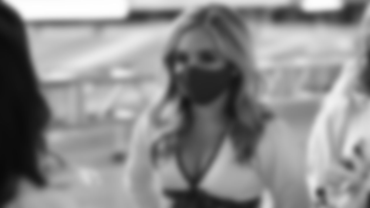 Images of the Cardinals cheerleaders during the Week 3 matchup against the Lions.