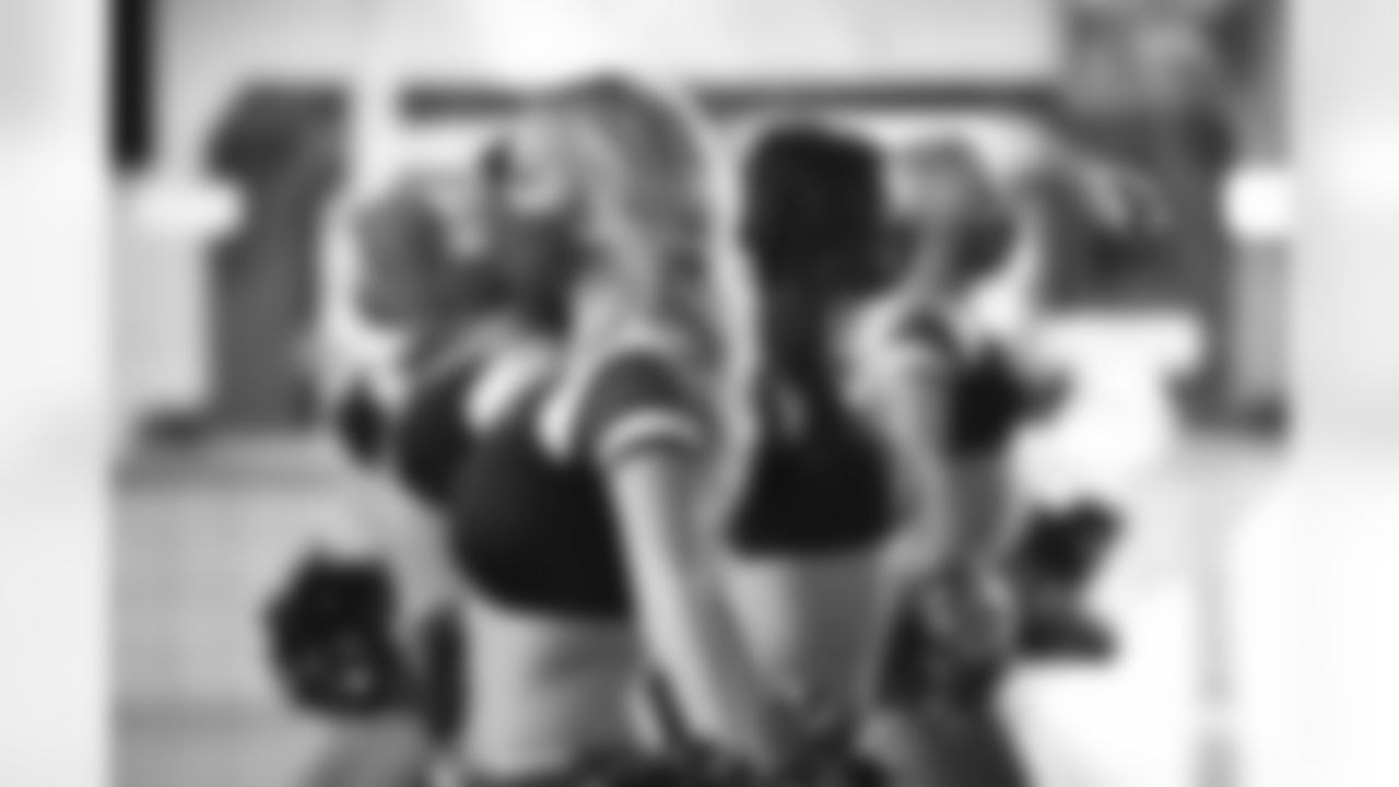 Images of the Cardinals cheerleaders during Sunday's contest against the Rams at State Farm Stadium.