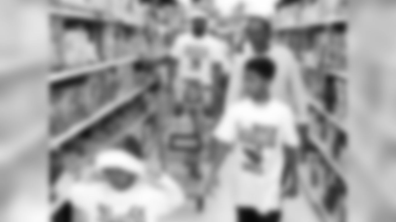 S Durell Eskridge with his group of shoppers